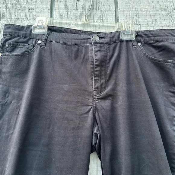 Buffalo David Bitton Daily Mid Rise Stretch Skinny Ankle Grazer Pants Black‎ - Picture 2 of 12